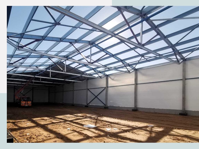 Строительство сенохранилищ в Шумерле