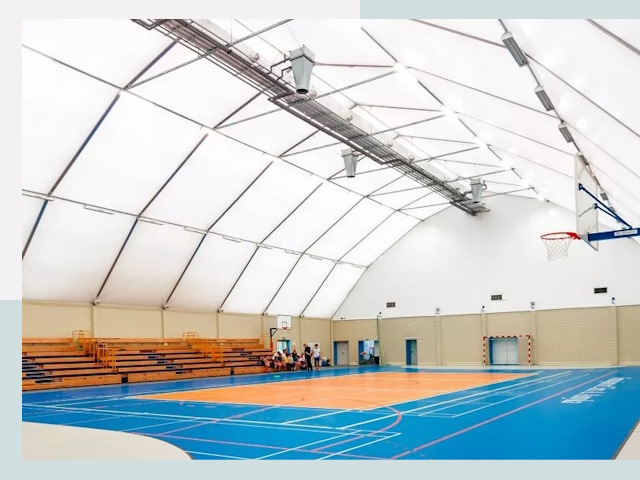 Строительство спортивных залов в Шумерле