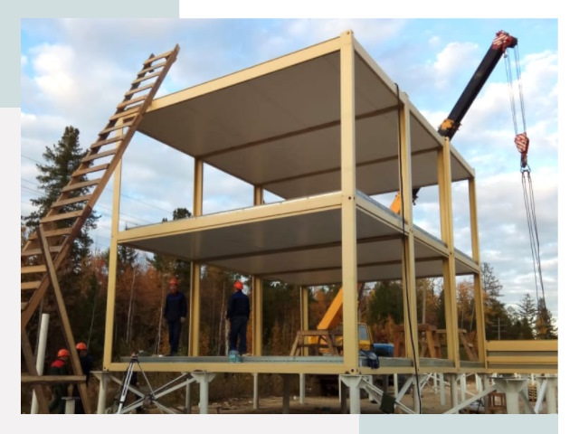 Строительство модульных здания Шумерля