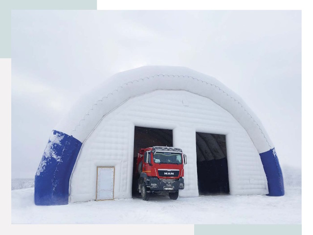 Мобильные ангары в Шумерле