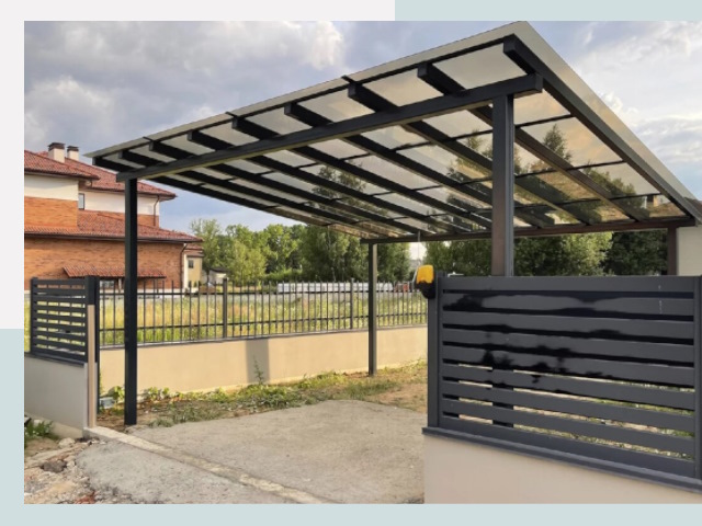 Металлические навесы в Шумерля от 652 руб. за м²