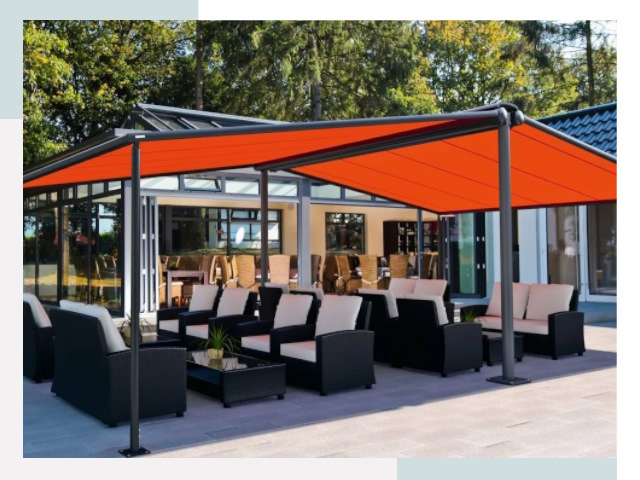 Навесы для кафе и ресторанов в Шумерле