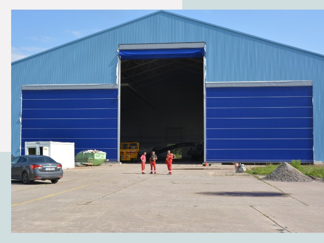 Ангарные ворота в Шумерля от СтальСтрой-Шмр по цене 652 руб.