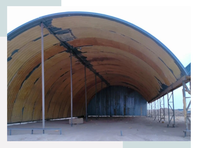 Реконструкция ангаров в Шумерле