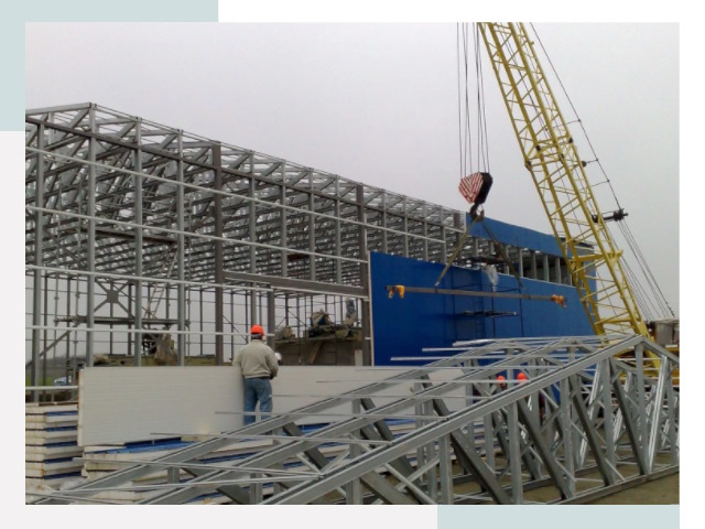 Монтаж ангаров в Шумерле